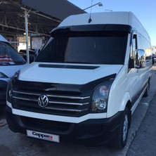 Volkswagen Crafter Ön Cam Güneşliği Siperlik Vizör Şapka Terek (Abs) Parlak Siyah 2012-2017