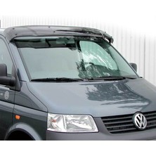 Volkswagen T5 Trasnporter Ön Cam Güneşliği Siperlik Vizör Şapka Terek (Abs) Parlak Siyah 2009-2014