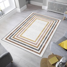 Homefesto Dekoratif Özel Tasarım Modern Yıkanabilir İnce Kaymaz Taban Halı