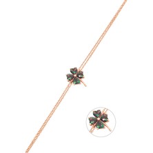 By Barun Yonca Model Mistik Topaz Taşlı Gümüş Bileklik Rose