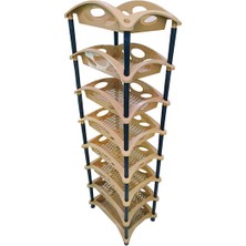 Foldhom 8 Katlı Maxi Plastik Sebzelik - Bej