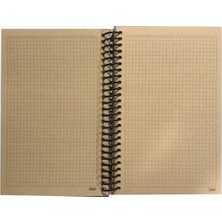 Tokaç Kraft Spiralli Defter 80 Yaprak Kareli 16 x 23 cm