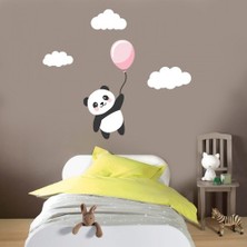 Kt Decoration Uçan Panda Duvar Sticker Çocuk Odası Sticker