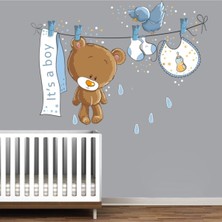 Kt Decoration Sevimli Ayıcık Baby Shower Çocuk Odası Duvar Sticker