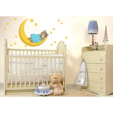 Kt Decoration Uyusunda Büyüsün Şirin Ayıcık Çocuk Odası Duvar Sticker