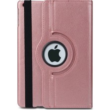 MobaxAksesuar Apple İpad 6 Nesil 9.7 2018 Kılıf 360 Dönebilen Standlı Case A1893 A1954 Rose Gold