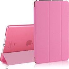 MobaxAksesuar Apple iPad Air 5 10.9" 2022 M1 Kılıf PU Deri Smart Case A2589 A2591 Açık Pembe