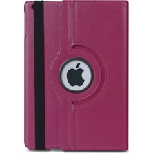 MobaxAksesuar Apple İpad Pro 12.9 3.Nesil Kılıf 360 Dönebilen Standlı Case A1876 A2014 A1895 A1983 Mor