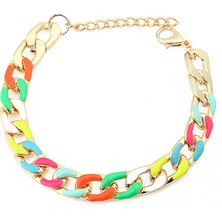 Forentina Renkli Zincir Bileklik