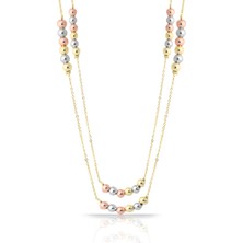 Forentina Toplu Çift Zincir Kolye