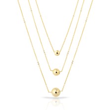 Forentina 3 Zincirli Toplu Kolye