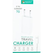 Appex 7g Lightning iPhone Uyumlu Şarj Cihazı