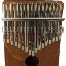 Vera Kalimba + Türkçe Eğitim Videosu ve 200 Şarkı Notası - Kahverengi