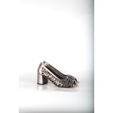 Topukla 4158 Abiye Taşlı Kısa Topuk