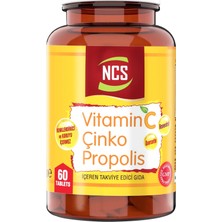 Ncs Vitamin C Çinko Propolis 60 Tablet Vitamin D Quercetin Resveratrol Umca