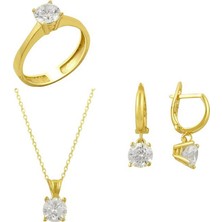 Bilezikhane Tektaş Üçlü Set 5.75 Gram 14 Ayar Altın