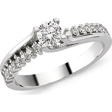 Bilezikhane Tektaş Pırlanta Yüzük 0.52 Ct G-Vs Sı 3.35 Gram 18 Ayar Altın