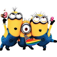 Kt Decoration Minions 3D Çocuk Odası Sticker