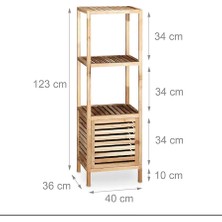 El Yapımı Ahşap Banyo Rafı, Havlu, Rustik Banyo Dolabı 123 cm x 36 cm x 40 cm