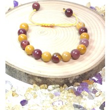 Taş Rüyası Mokait Jasper Örme Bileklik 8 mm