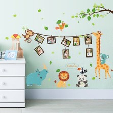 Kt Decoration  Bebek Odası Resim Fotoğraf Çerçeveli Hayvanlar Duvar Sticker