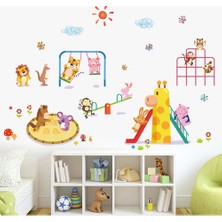 Kt Decoration Oyun Parkı Sevimli Hayvanlar Bebek Odası Duvar Süsü