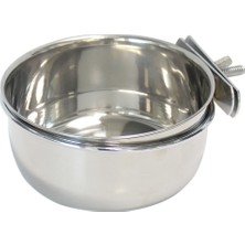 Tommy Kuşlar İçin Vidalı Çelik Kafes Yemliği 5 Oz