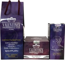 Valentines Professional Jel Keratin Şampuan + Krem + Serum