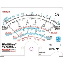 Wellhise YX360 Treb Analog Multimetre Ölçü Aleti Avometre