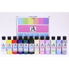 Mona Lisa 6 Adet Chalky 6 Adet  Akrilik Boya  Set 12'li