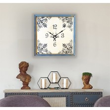 Markakanvas Ahşap  Altın Duvar Saati 50x50cm