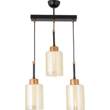 Lambadar Çift Camlı Modern Spor Model Sarkıt Avize