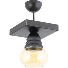 Lambadar Lüster Camlı Spor Model Modern Plofonyer Avize