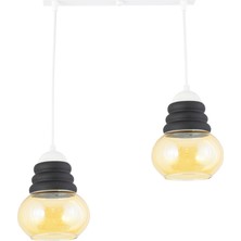 Lambadar Lüster Camlı Spor Model Modern Sarkıt Avize