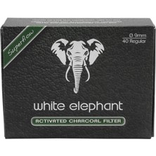 White Elephant Koop 40 Lı 9 mm Karbon Pipo Filtre Filitresi PZ70