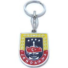 Hiçdurmaal Jandarma Genel Komutanlığı Logo Tasarımlı Metal Anahtarlık 1 Adet