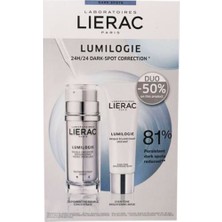 Lierac Lumilogie Gece ve Gündüz Konsantresi 30 ml + Koyu Leke Karşıtı Aydınlık Veren Maske 50 ml