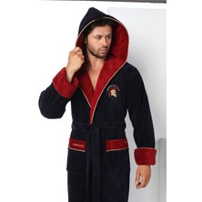 Nuşa Spartacus Nakışlı Bambo Cotton Bornoz -M