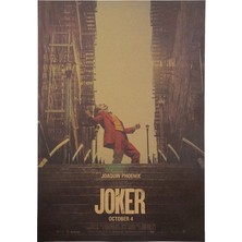 Solfera Joker Dc Comıcs Merdiven Sahnesi Retro Poster AF022