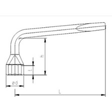 İzeltaş Bijon Anahtarı 11/16 17 mm Pipo Tip