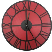 Goodtime Kırmızı Roma Dekoratif Duvar Saati
