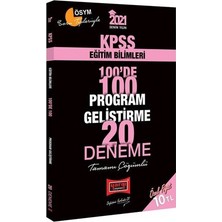 Yargı Yayınevi 2021 KPSS Eğitim Bilimleri 100'de 100 Program Geliştirme Tamamı Çözümlü 20 Deneme