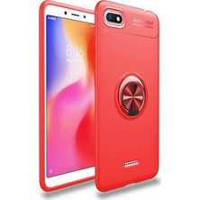 Hesaplı Dünya Xiaomi Redmi 6A Kılıf Selfie Yüzüklü Tutuculu Esnek Silikon Rvl