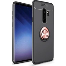 Hesaplı Dünya Samsung Galaxy S9+ Plus Kılıf G965 Yüzüklü Standlı Silikon Rvl