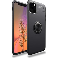 Hesaplı Dünya Apple iPhone 11 Pro Max Kılıf 6.5 Inç Selfie Yüzüklü Esnek Silikon Rvl