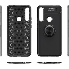 Hesaplı Dünya Huawei P Smart Pro Kılıf Selfie Yüzüklü Esnek Silikon Rvl