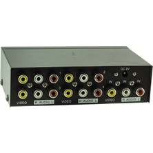 Electroon AV-104 4 Port Audio Video Splitter - Çoklayıcı