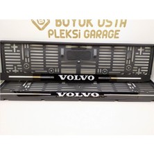 Great Master Volvo Plakalık Pleksi Plaka Çerçevesi (2 Adet) Aynalı Lazer Kesim