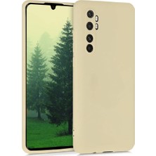 Case 4U Xiaomi Mi Note 10 Lite Kılıf Klasik Mat Renkli Yumuşak Premier Silikon Altın