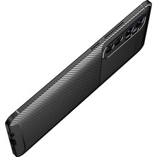 Case 4U Xiaomi Mi Note 10 Lite Kılıf Rugged Armor Karbon Desenli Lüx Negro Silikon Arka Kapak Kahverengi